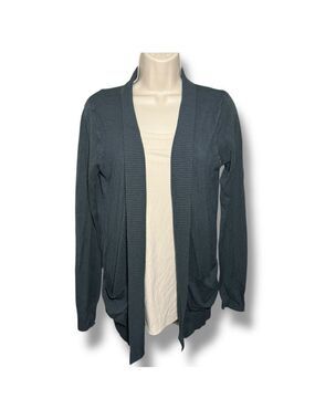 Beceel Women's Open Front Cardigan Sweater Teal Size Large